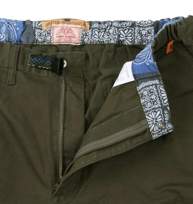 大きいサイズ KRIFF MAYER クライミング フルレングス パンツ オリーブ 3L 4L 5L 6L 7L 8L/1274-4380-3-98
