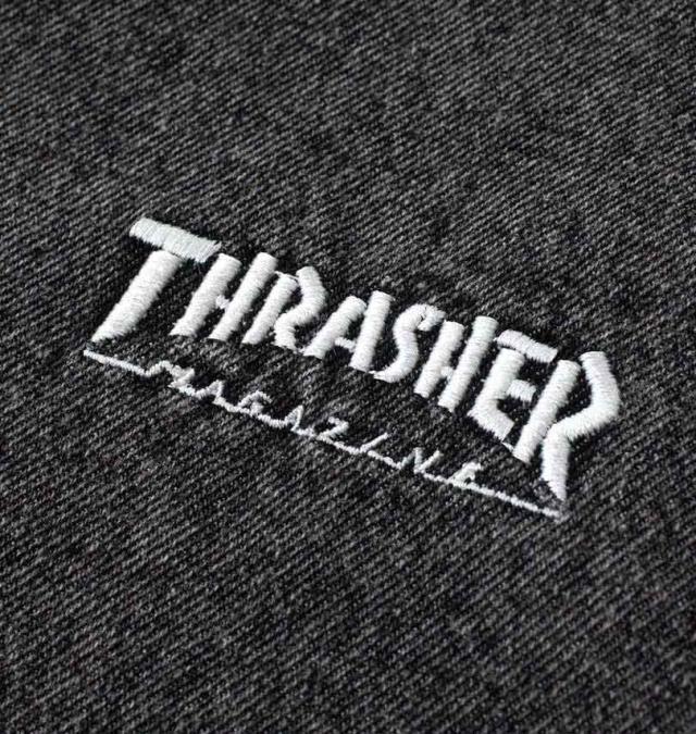 大きいサイズ THRASHER デニム ペインター ハーフパンツ ブラック 3L 4L 5L 6L 7L 8L/1274-4540-2-98