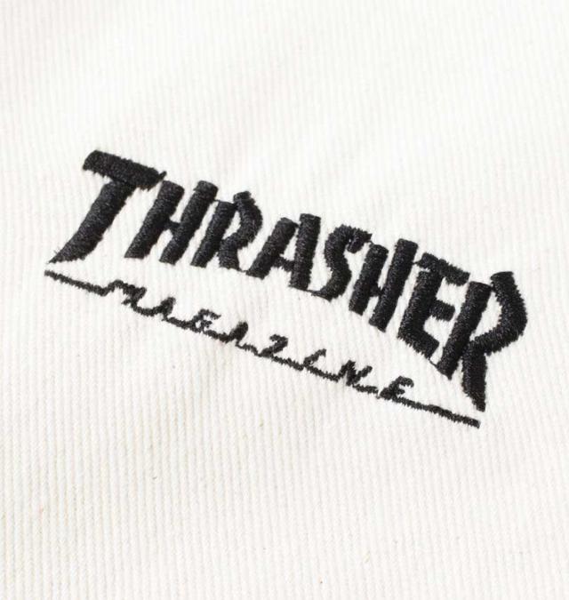 大きいサイズ THRASHER カツラギ ワーク ハーフパンツ オフホワイト 3L 4L 5L 6L 7L 8L/1274-4541-1-98