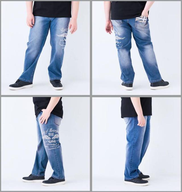 大きいサイズ Norton ノートン デニムパンツ サンドネイビー 100cm 110cm 120cm 130cm 140cm/1274-5217-1-198