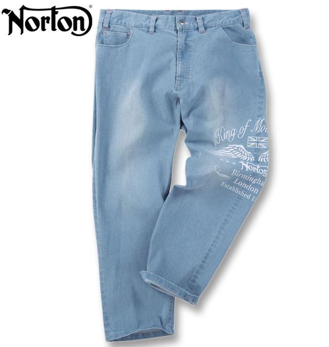 大きいサイズ Norton ノートン デニムパンツ サンドブルー 100cm 110cm 120cm 130cm 140cm/1274-5217-2-198