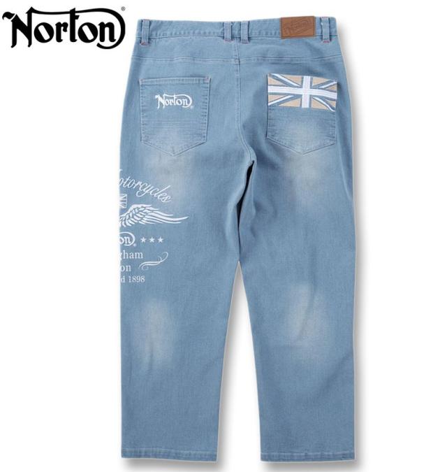 大きいサイズ Norton ノートン デニムパンツ サンドブルー 100cm 110cm 120cm 130cm 140cm/1274-5217-2-198