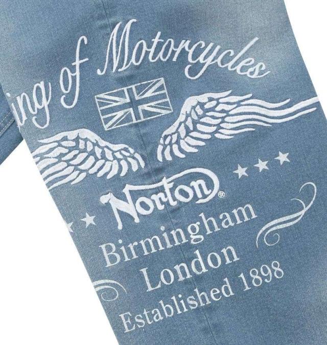 大きいサイズ Norton ノートン デニムパンツ サンドブルー 100cm 110cm 120cm 130cm 140cm/1274-5217-2-198
