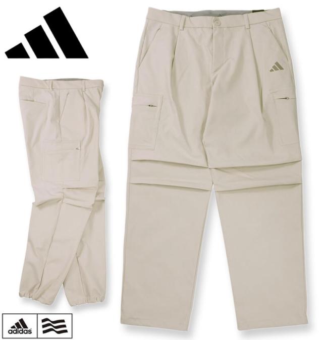 大きいサイズ adidas golf アディダスゴルフ ビヨンドザコース EX STRETCH ツイストウィーブ アンクル カーゴパンツ アルミナ 104cm 108cm/1274-5300-1-198