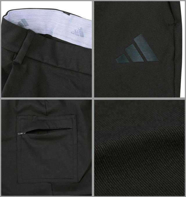 大きいサイズ adidas golf アディダスゴルフ ビヨンドザコース EX STRETCH ツイストウィーブ アンクル カーゴパンツ ブラック 104cm 108cm/1274-5300-2-198