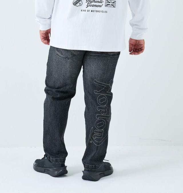 大きいサイズ Norton ノートン デニムパンツ サンドブラック 100cm 110cm 120cm 130cm 140cm/1274-5345-2-198