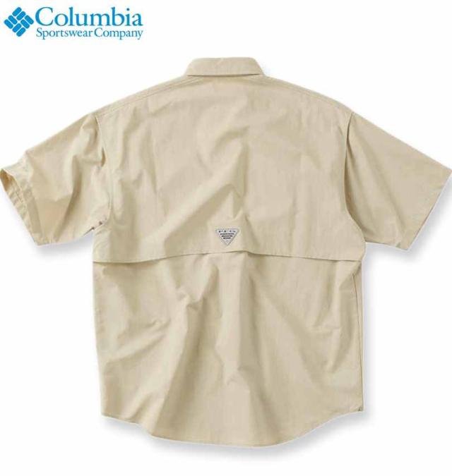 大きいサイズ Columbia バハマショートスリーブシャツ フォッシル 1X