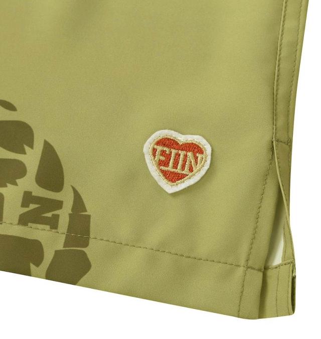 大きいサイズ FUN for modemdesign PINEAPPLE OJI柄 半袖 アロハシャツ ベージュ×オリーブ 3L 4L 5L 6L 8L/1277-5275-1-98