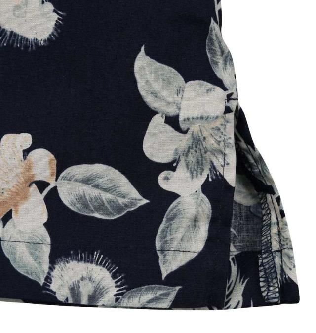 大きいサイズ Mc.S.P アロハ ブロード オープンカラー 半袖シャツ ネイビー 3L 4L 5L 6L/1277-5281-2-98