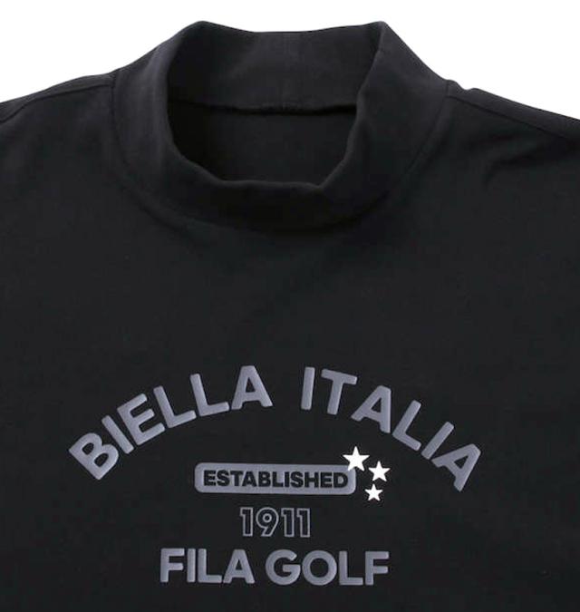 大きいサイズ FILA GOLF 両面起毛モックネック長袖シャツ ブラック 3L 4L 5L 6L/1278-2372-2-98
