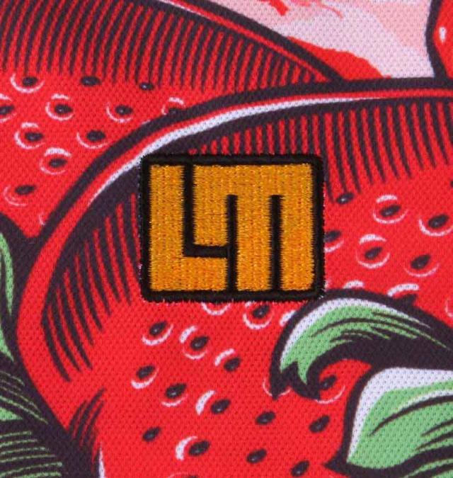 大きいサイズ LOUDMOUTH 鹿の子柄半袖シャツ ヴィンテージストロベリーズ 3L 4L 5L 6L/1278-3255-2-198