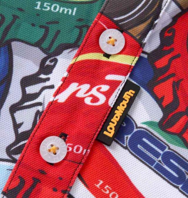 大きいサイズ LOUDMOUTH 鹿の子柄半袖シャツ レトロクラウン 3L 4L 5L 6L/1278-3255-3-198