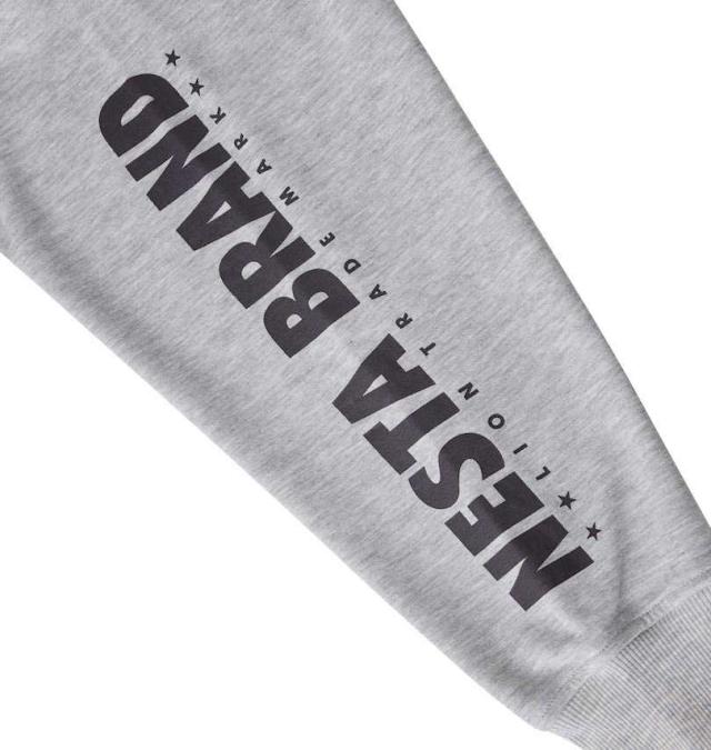 大きいサイズ NESTA BRAND 裏毛 プルパーカー ミックスグレー 3L 4L 5L 6L 8L/1278-3391-1-98