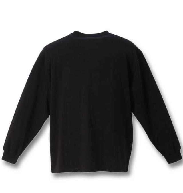 大きいサイズ Blanky Jet 天竺 長袖Tシャツ ブラック 3L 4L 5L 6L/1278-3665-1-98