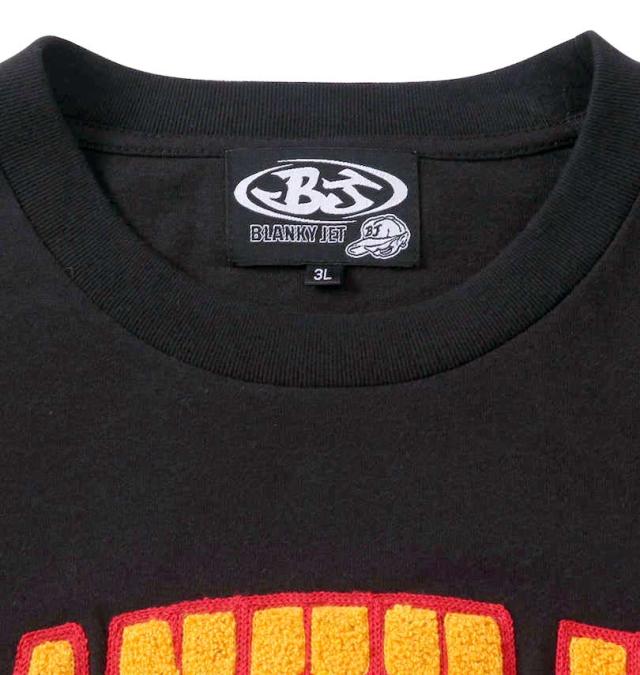 大きいサイズ Blanky Jet 天竺 長袖Tシャツ ブラック 3L 4L 5L 6L/1278-3665-1-98