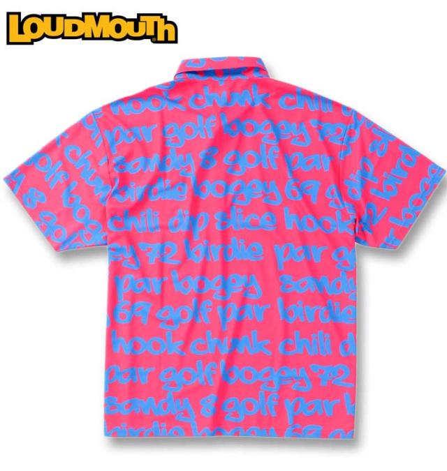 大きいサイズ LOUDMOUTH プレミアム 鹿の子 半袖シャツ ビッグワーズネオン 3L 4L 5L 6L/1278-4270-1-198