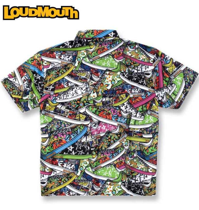 大きいサイズ LOUDMOUTH プレミアム 鹿の子 半袖シャツ ラウドスニーカーズ 3L 4L 5L 6L/1278-4270-2-198