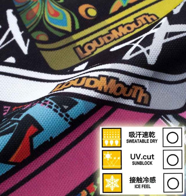 大きいサイズ LOUDMOUTH プレミアム 鹿の子 半袖シャツ ラウドスニーカーズ 3L 4L 5L 6L/1278-4270-2-198