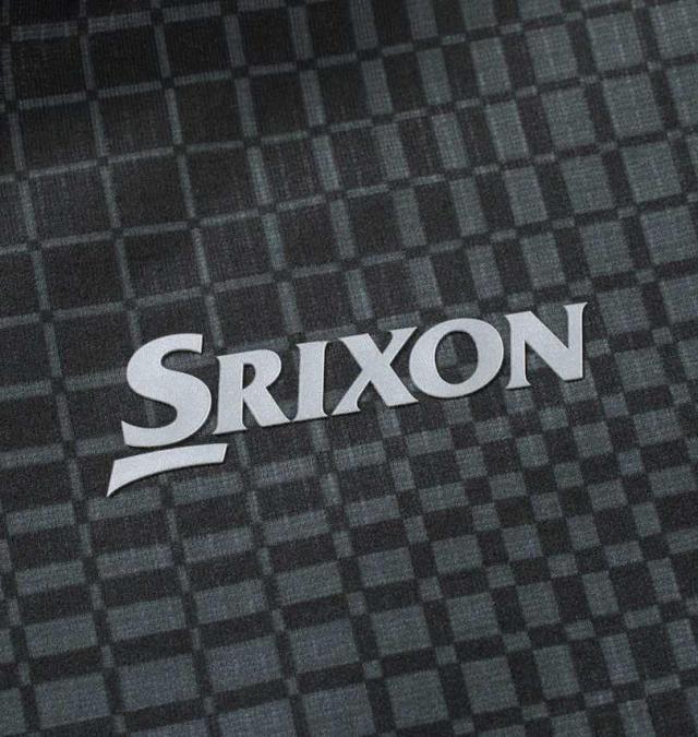 大きいサイズ SRIXON 松山プロ・星野プロ共同開発 グラフチェックプリント プロスタイル シャツ ブラック 3L 4L 5L 6L/1278-4330-2-198