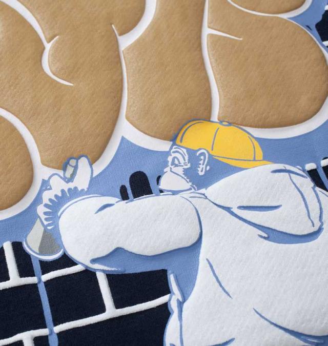 大きいサイズ BEN DAVIS ウォールアート クルーネック スウェット ネイビー 3L 4L 5L 6L/1278-4683-1-98