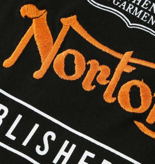 大きいサイズ Norton ノートン 天竺 長袖 Tシャツ ブラック 3L 4L 5L 6L 8L/1278-5325-2-98