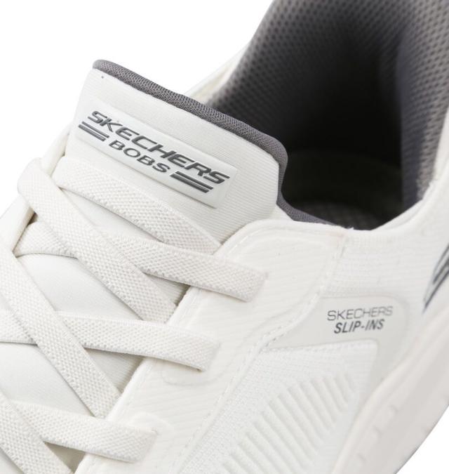 大きいサイズ SKECHERS スニーカー SLIP-INS BOBS SPORT SQUAD CHAOS ホワイト 30cm 31cm 32cm/1240-5362-1-99