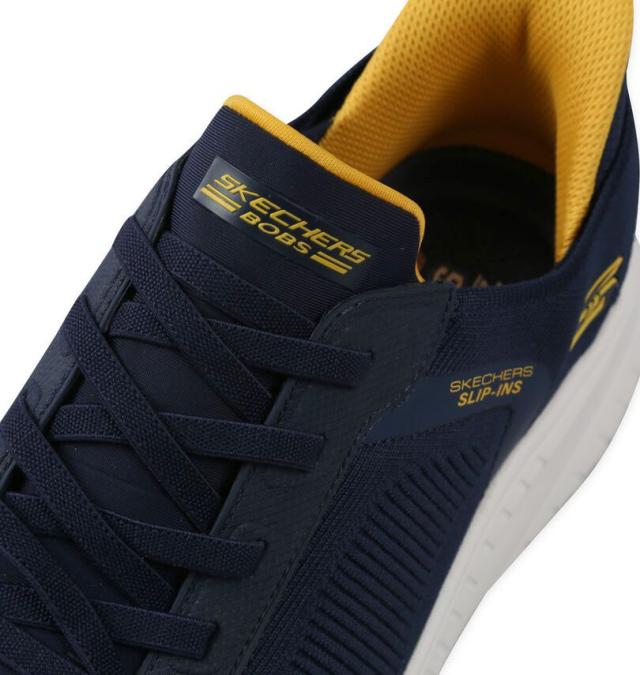 大きいサイズ SKECHERS スニーカー SLIP-INS BOBS SPORT SQUAD CHAOS ネイビー 30cm 31cm 32cm/1240-5362-2-99