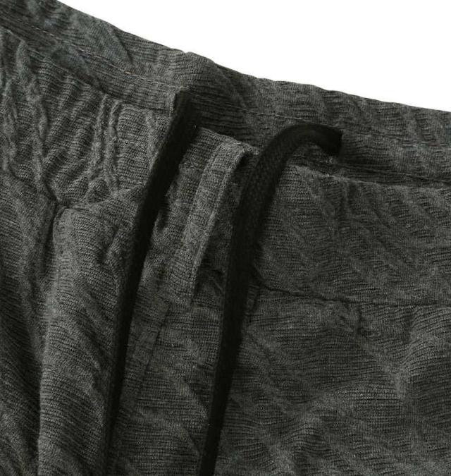 大きいサイズ in the attic バイアス 膨れジャガード イージーパンツ チャコール 3L 4L 5L 6L/1254-5321-1-99