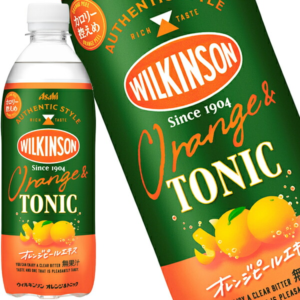 [送料無料] アサヒ ウィルキンソン オレンジ＆トニック 500mlPET×48本[24本×2箱]【3〜4営業日以内に出荷】の通販は 5,471円