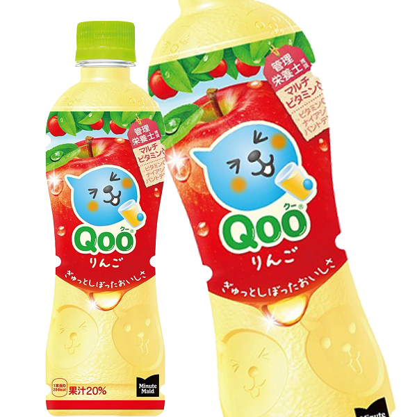 コカコーラ ミニッツメイド Qoo クー りんご 425mlPET×48本[24本×2箱]【2〜3営業日以内に出荷】[送料無料]