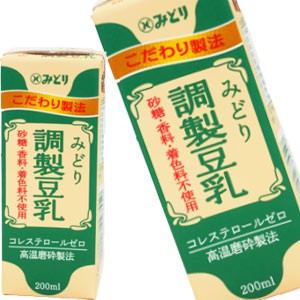 【4〜5営業日以内に出荷】 九州乳業 みどり豆乳 調製豆乳 200ml紙パック×96本[24本×4箱] ［賞味期限：製造から120日］  【送料無料】の通販は 7,225円
