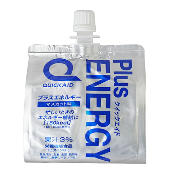 [送料無料] 富永食品 クイックエイド プラスエネルギー 180gパウチ×60袋[30袋×2箱]【5月1日出荷開始】 ゼリー