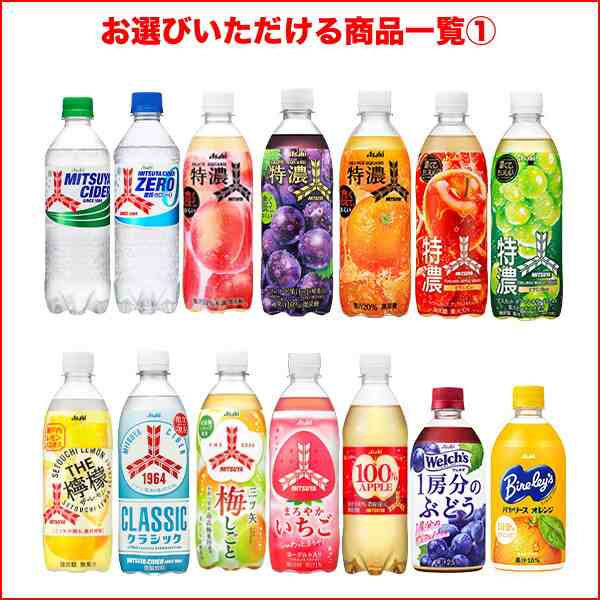 アサヒ飲料 人気ペットボトル飲料 24本×2ケースセット 選り取り アサヒ飲料 人気ペットボトル飲料 24本×2ケースセット 選り取り