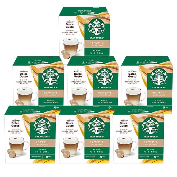 ネスカフェ ドルチェグスト 専用カプセル スターバックス ラテマキアート ×7箱【3〜4営業日以内に出荷】[送料無料] の通販は 7,528円