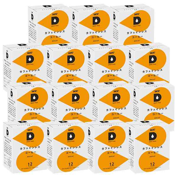 UCC ドリップポッド DRIPPOD 専用カプセル カフェインレスコーヒー 15箱 【3〜4営業日以内に出荷】[送料無料]の通販は
