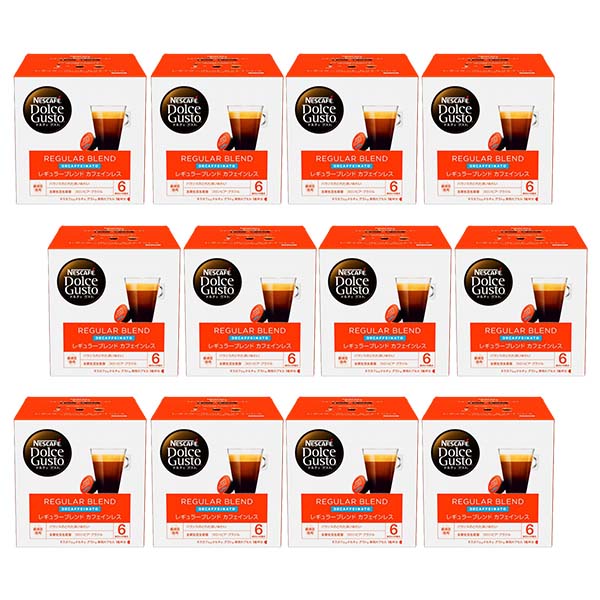 ネスカフェ ドルチェグスト 専用カプセル レギュラーブレンド カフェインレス ×12箱【3〜4営業日以内に出荷】[送料無料]