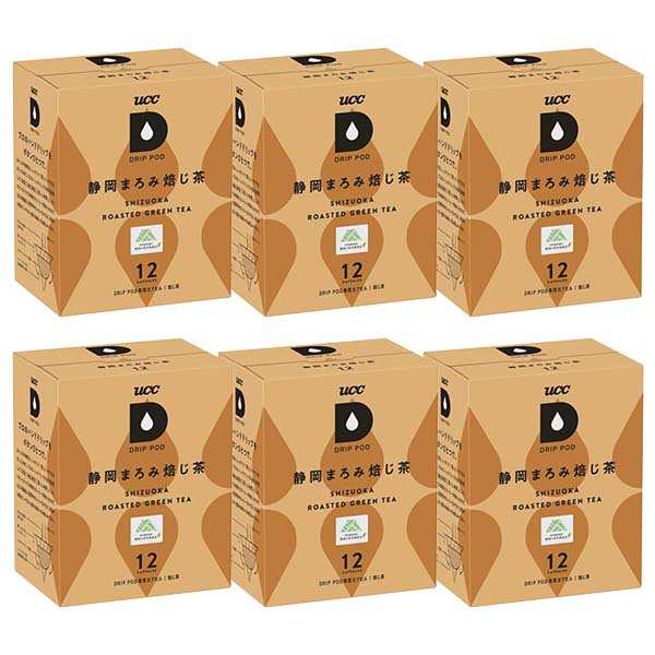UCC ドリップポッド DRIPPOD 専用カプセル 静岡まろみ焙じ茶 6箱 【3〜4営業日以内に出荷】[送料無料] ほうじ茶の通販は