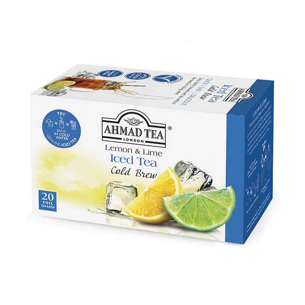 AHMAD TEA アーマッドティーコールドブリューレモン&ライム×8箱（160袋）【3〜4営業日以内に出荷】[送料無料]