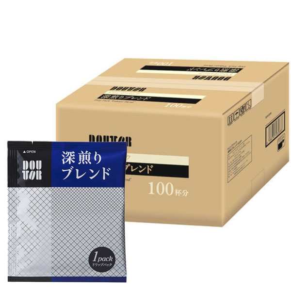 [送料無料] ドトール ドリップパック 深煎りブレンド 6.5g×100袋×6箱【4〜5営業日以内に出荷】