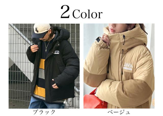 冬新作 クラシカルエルフ レディース 体型カバー《javaコラボ》 アウター ジャケット メンズ コート フェイクダウン ショート フード 異素材パネル 中綿 ブルゾン ミドル丈  ユニセックス ジップアップ スナップ 大きいサイズ  cm0780011
