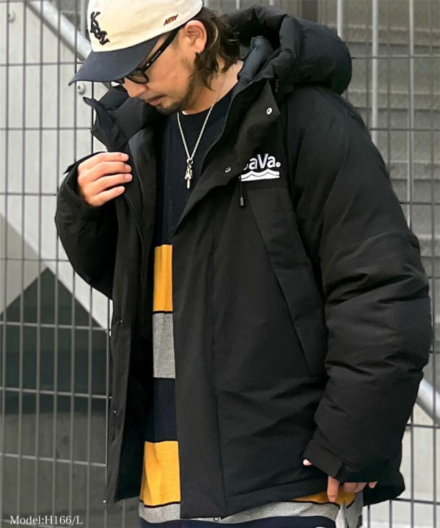 冬新作 クラシカルエルフ レディース 体型カバー《javaコラボ》 アウター ジャケット メンズ コート フェイクダウン ショート フード 異素材パネル 中綿 ブルゾン ミドル丈  ユニセックス ジップアップ スナップ 大きいサイズ  cm0780011