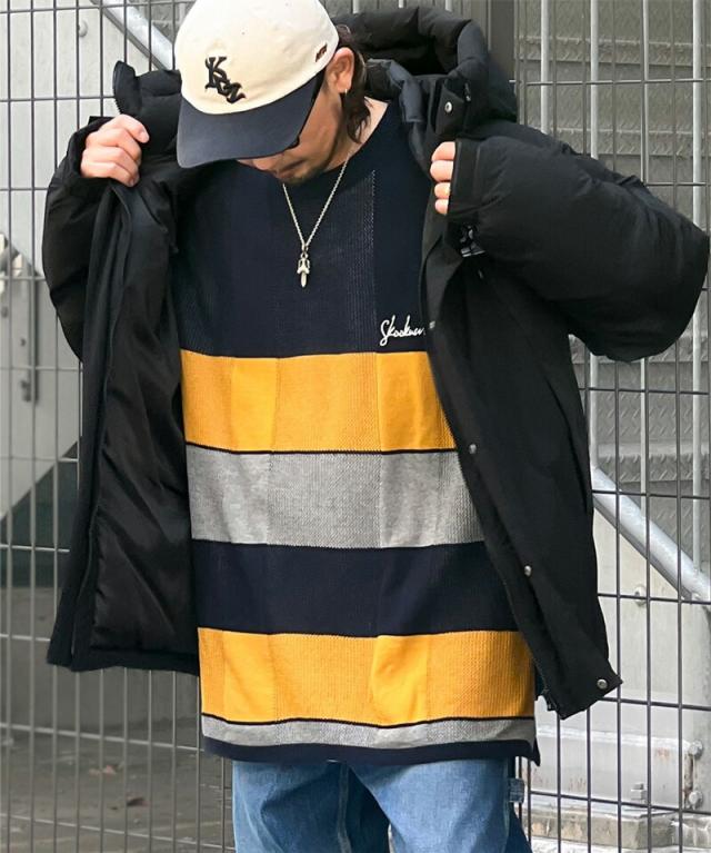 冬新作 クラシカルエルフ レディース 体型カバー《javaコラボ》 アウター ジャケット メンズ コート フェイクダウン ショート フード 異素材パネル 中綿 ブルゾン ミドル丈  ユニセックス ジップアップ スナップ 大きいサイズ  cm0780011