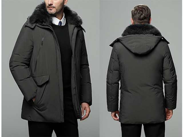 メンズ ダウンジャケット コートフード付き ファー取り外し可 アウター シンプル アウター 大きいサイズ 冬服 秋 冬30代40代 50代の通販はau Pay マーケット 大頭商店