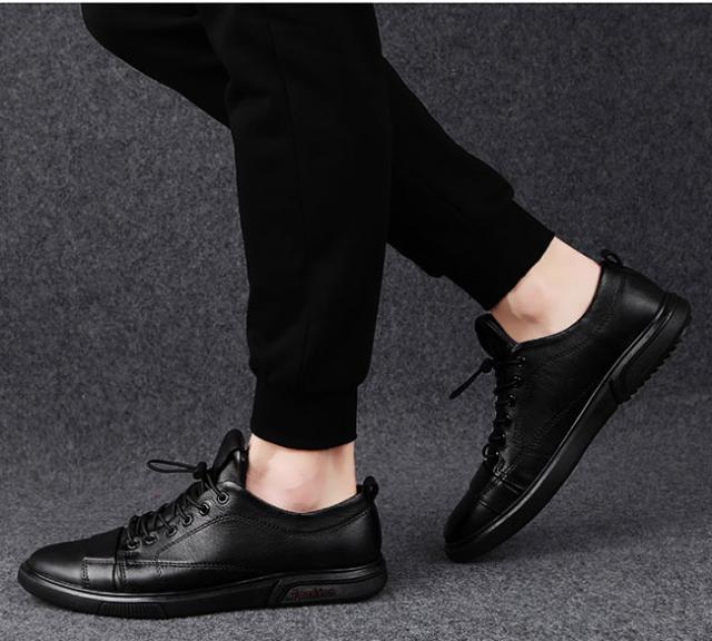 スニーカー メンズ ローカット シンプル カジュアルシューズ 白 黒 牛革 レザー靴 おしゃれ 大きいサイズ 靴 春夏秋 通勤 通学の通販はau Pay マーケット 大頭商店