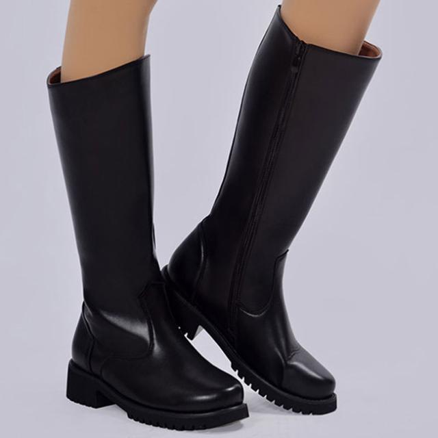 ブーツ メンズ ロングブーツ 高筒長靴 乗馬ブーツ メンズブーツ ローヒール 太ヒール 合皮 Puレザー 裏起毛 靴 シューズの通販はau Pay マーケット 大頭商店