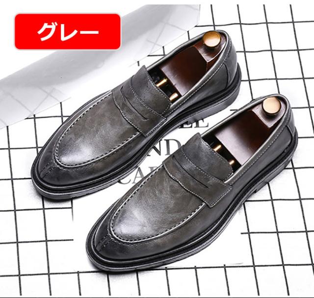 ビジネスシューズ メンズ スリッポン 革靴 紳士靴 ローファー 厚底 軽量 仕事 通勤用 オフィス カジュアル シューズ の通販はau Pay マーケット 大頭商店