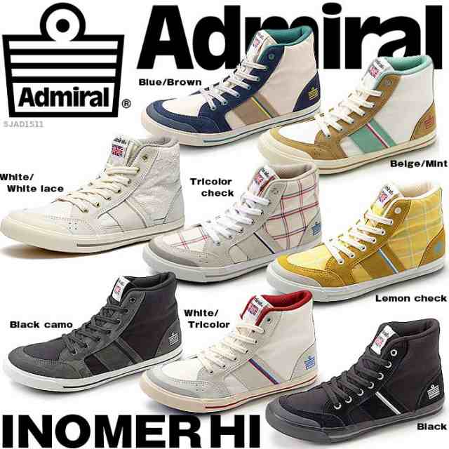 アドミラルイノマー ハイ Admiral Inomer Hi Sjad1511 レディース メンズキャンバスの通販はau Pay マーケット Mieb ミーブ シューズ