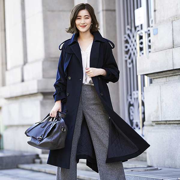 UNISEX S/M コート トレンチコート 厚手 ロングコート 30代 40代 50代 ファッション レディース 2018 通販 