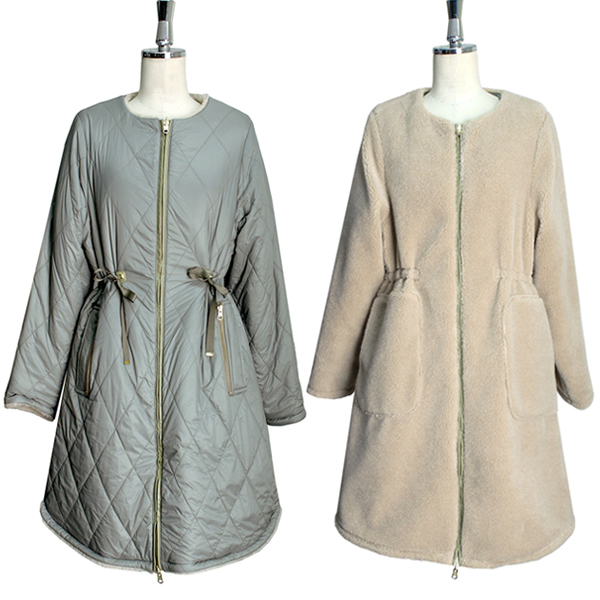 リバーシブルコート ボアコートレディース アウター 大きいサイズ 50代 40代 30代 ミセス 秋冬 結婚式 通勤 スーツ ノーカラーコート フの通販はau Pay マーケット Ruirue Boutique