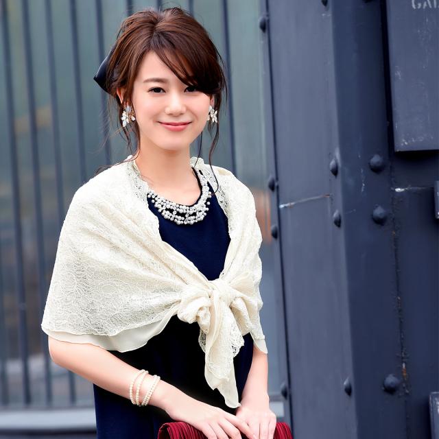 ショール風レースボレロ パーティー 結婚式 フォーマル お呼ばれ ボレロ ショール 30代 40代 50代 冷房対策 二次会 披露宴 親族 母親 羽の通販はau Pay マーケット Ruirue Boutique